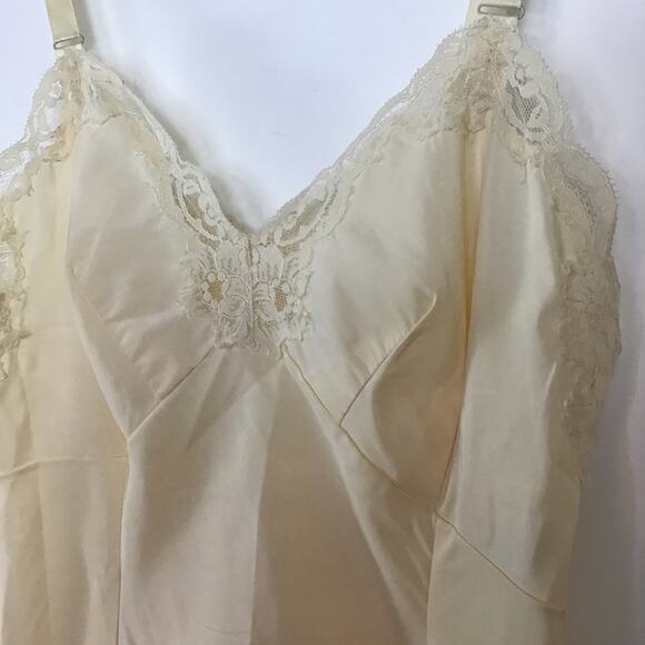 Vintage wonder maid full slip M cream - Picture 4 of 8